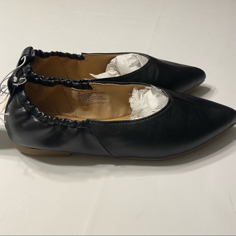 NWT A New Day Womens Black Flats Business Casual Pointed Toe - Picture 3 of 5